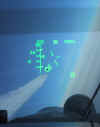 Ein gelungenes Foto durchs Head Up Display der MiG-29 im Zielmodus "Bordkanone". Im Visier befindet sich eine zweite MiG-29. Schussentfernung ca. 2500 ft, Hhe: 25000 ft