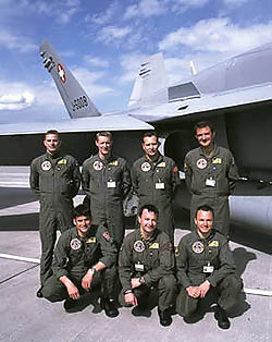 Hornet crew from Staffel 11 "Tigers"