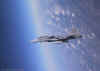 The GRIPEN in a straight climb.