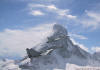 Wohl eines der schnsten Bilder des Unternehmens: F-18 und MiG-29 mit dem Matterhorn im Hintergrund.