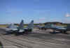 Our 4-ship on the runway.